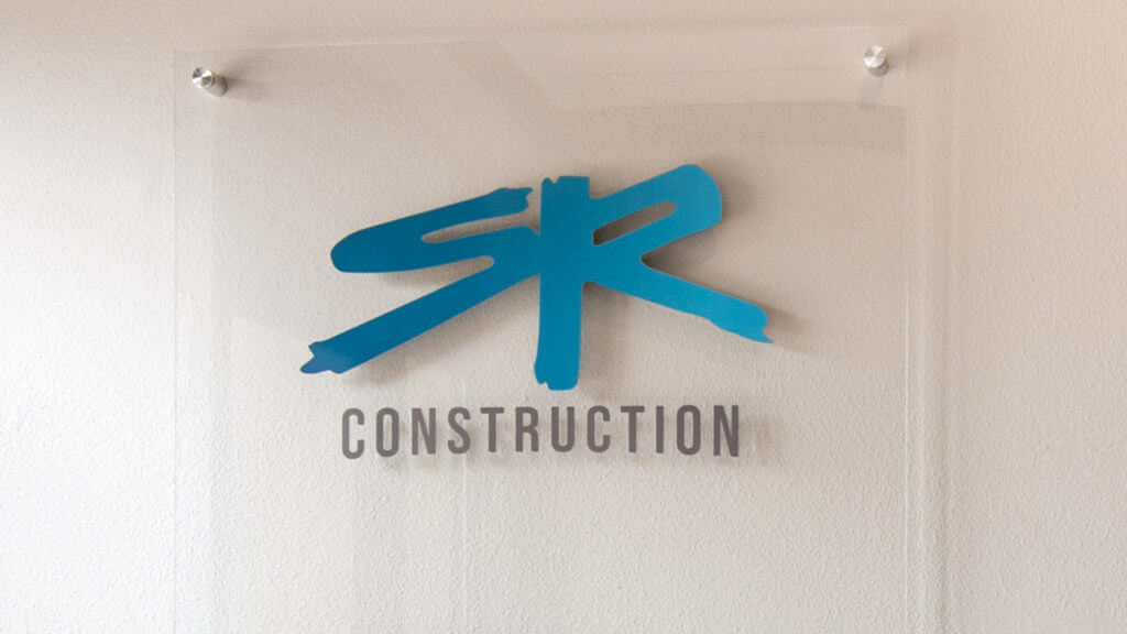 SR Construction signage