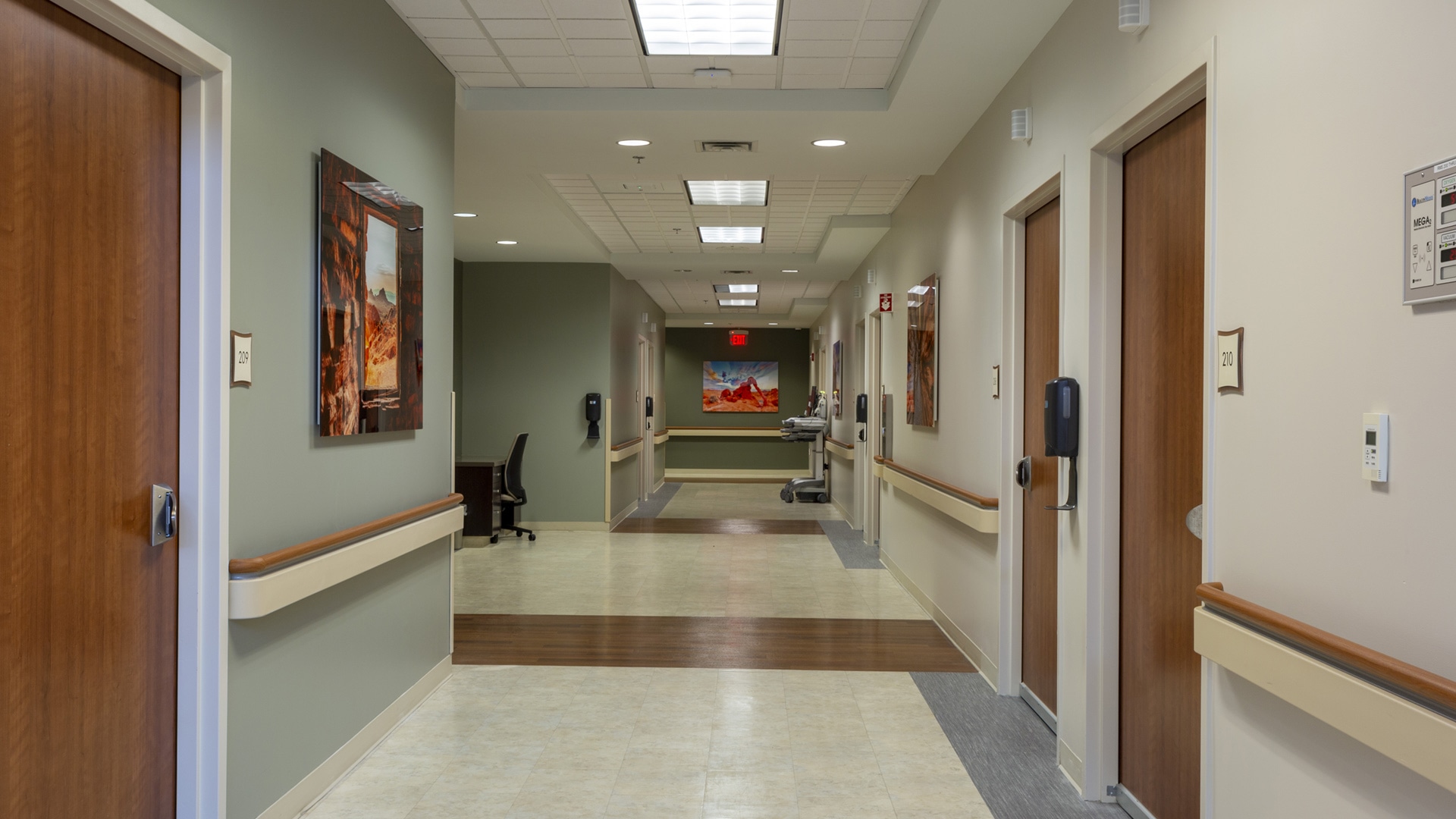 Interior hallway photo of Valley Health Specialty Hospital
